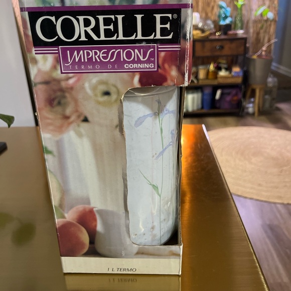 Corelle Other - Corelle Shadow Iris Thermal Carafe 1995 NOS NIB Rare